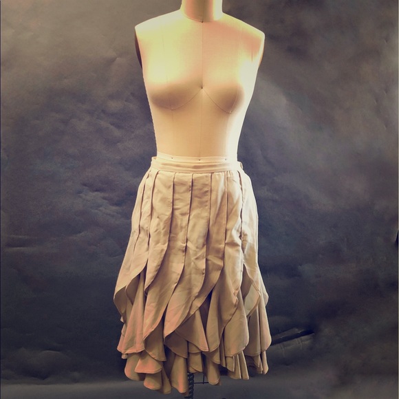 Anthropologie Vertical Ruffle Skirt by Varun Bahl - Picture 1 of 4